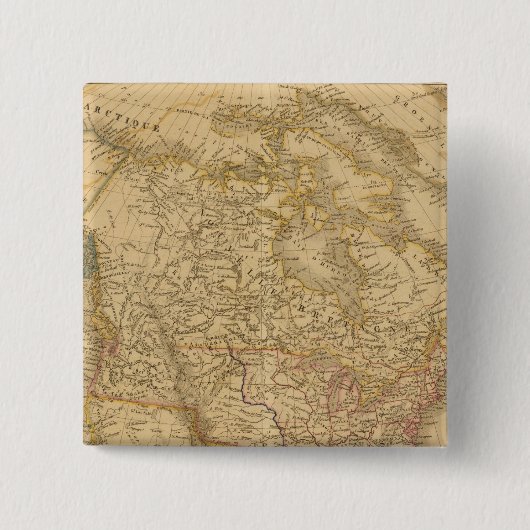 Amerika 2 vierkante button 5,1 cm (Voorkant)