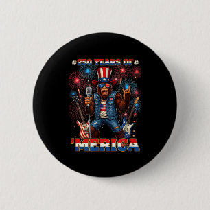 Amerika 4 juli adelaar 250 jaar usa  ronde button 5,7 cm
