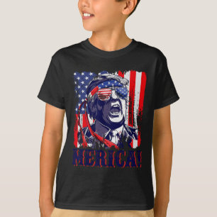 Amerika 4 juli Amerikaanse vlag Murica Amerika GIF T-shirt