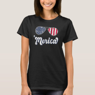 Amerika 4 juli  Amerikaanse vlag T-shirt