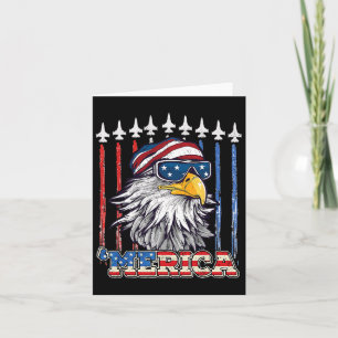 Amerika 4 juli Eagle Mullet Vlag Patriottisch Kaart