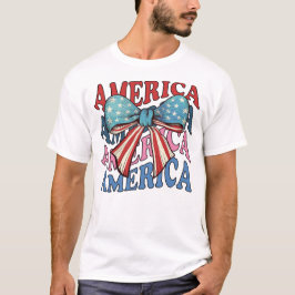 Amerika 4 juli grote strik t-shirt
