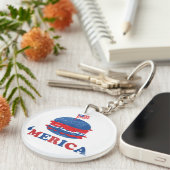 Amerika, 4 juli sleutelhanger (Voorkant Rechts)