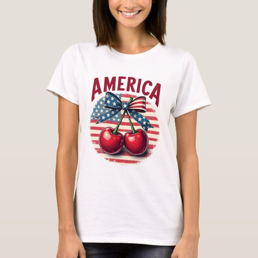Amerika, 4 juli t-shirt (Voorkant)
