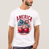 Amerika, 4 juli t-shirt (Voorkant)