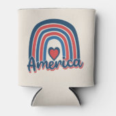 Amerika 4 juli viering Regenboog VS Blikjeskoeler (Voorkant)