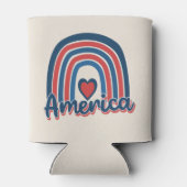 Amerika 4 juli viering Regenboog VS Blikjeskoeler (Achterkant)