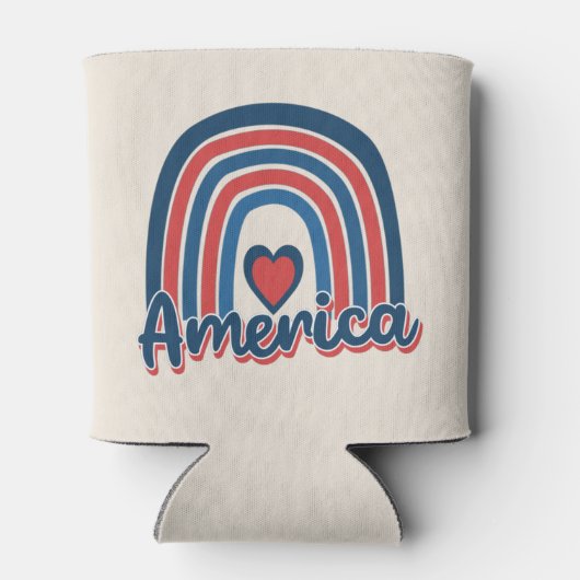 Amerika 4 juli viering Regenboog VS Blikjeskoeler (Achterkant)