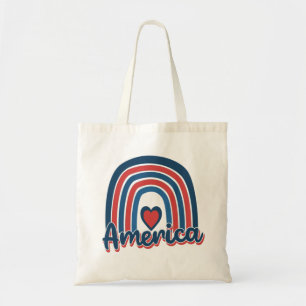 Amerika, 4de juli, Celebration Rainbow USA Tote Bag