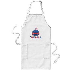 Amerika 4e juli T-shirt Lang Schort