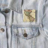 Amerika 5 vierkante button 5,1 cm (In situ)