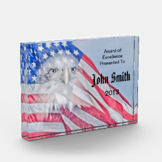 Amerika ~ 5x7 Acrylblok Award Prijs