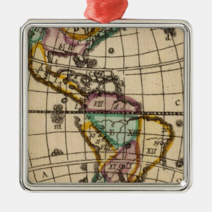 Amerika 6 metalen ornament