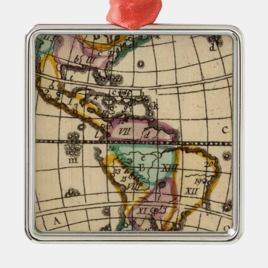 Amerika 6 metalen ornament (Voorkant)