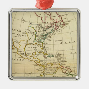 Amerika 7 metalen ornament