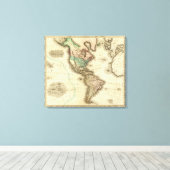 Amerika 8 canvas afdruk (Insitu (Houten vloer))