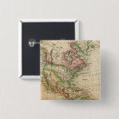 Amerika 8 vierkante button 5,1 cm (Voorkant /achterkant)
