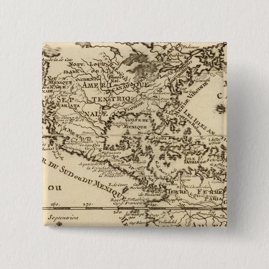 Amerika 8 vierkante button 5,1 cm (Voorkant)