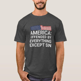 Amerika, aangeboden door alles behalve zonde t-shirt