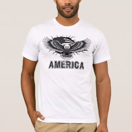 Amerika, Adelaar Amerikaanse Vlag T-shirt