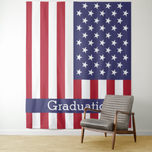 AMERIKA Afstuderen BACKDROP Wandkleed