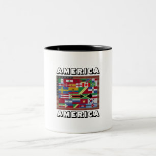 AMERIKA AMERIKA koffiemok Tweekleurige Koffiemok