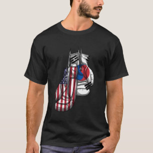 Amerika Amerikaanse Zuid-Korea Koreaanse gemengde  T-shirt