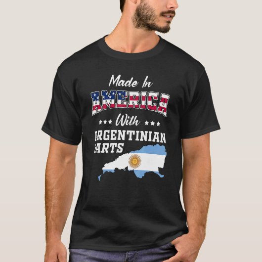 Amerika Argentijns deel Argentina Map Verenigde St T-shirt (Voorkant)