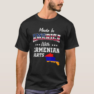 Amerika Armeense delen Armenië kaart VS vlag Ances T-shirt