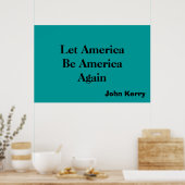 Amerika B Amerika Poster (Keuken)