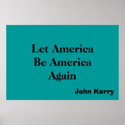 Amerika B Amerika Poster (Voorkant)