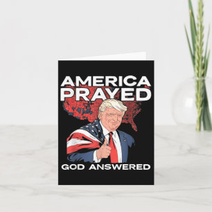 Amerika bad dat God Trump zou antwoorden Kaart