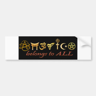 Amerika behoort tot ALL Bumpersticker