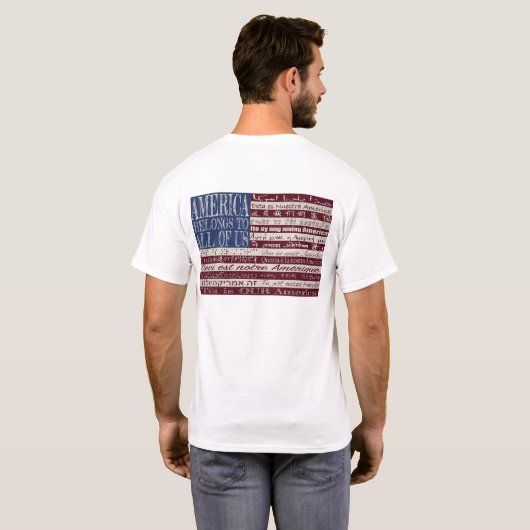 Amerika behoort tot ons T-shirt (Achterkant volledig)
