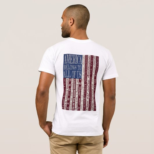 Amerika behoort tot ons T-shirt (Achterkant volledig)