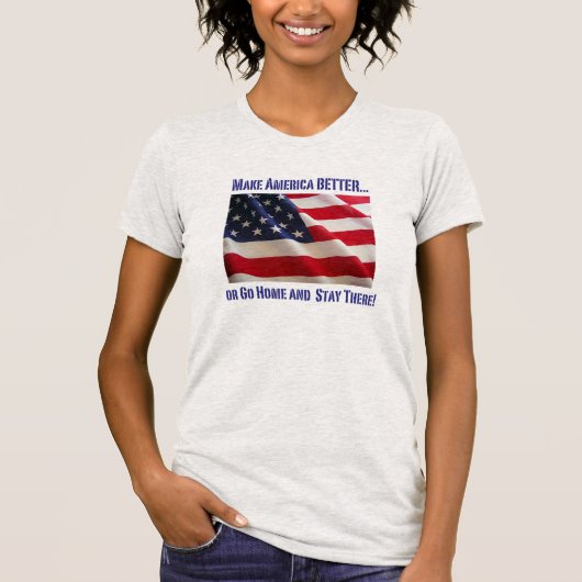 Amerika beter maken... VlagT T-shirt (Voorkant)