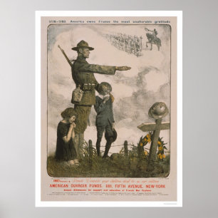 Amerika bezit Frankrijk de meest onveranderlijke d Poster