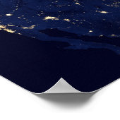 Amerika bij nacht poster (Hoek)