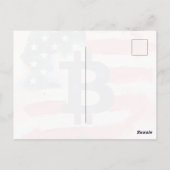 Amerika Bitcoin (Schilderij nr. 4) Briefkaart (Achterkant)