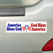 Amerika Bless God.. God zegene Amerika Bumpersticker (Op auto)