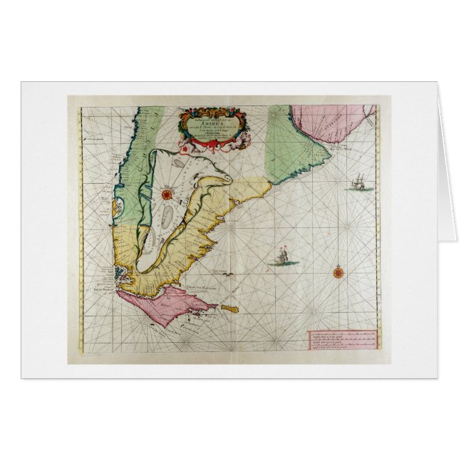 Amerika, bord 17 uit "Le Nouveau et Grand Illumi (Voorkant Horizontaal)