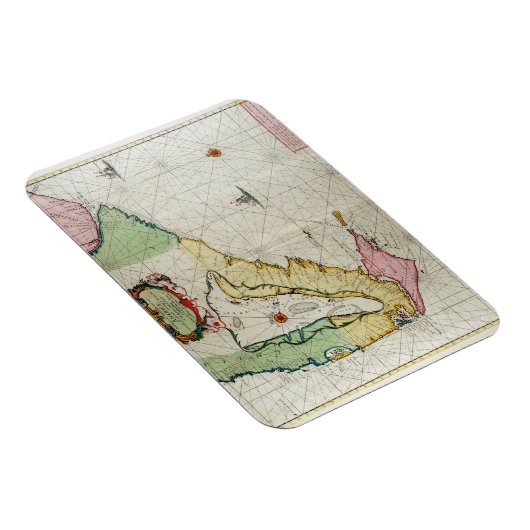 Amerika, bord 17 uit "Le Nouveau et Grand Illumi Magneet (Rechterzijde)