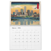  Amerika Boston Ma City Skyline Ukiyo Style Kalender (Feb 2026)