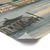 Amerika Boston Ma City Skyline Ukiyo Style Poster (Hoek)