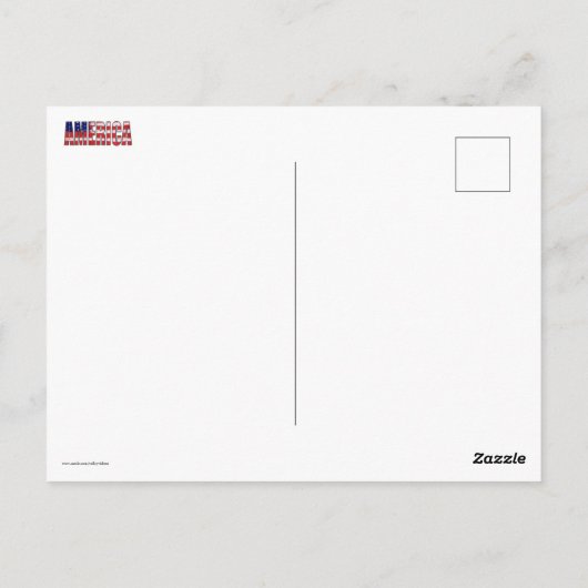 AMERIKA BRIEFKAART (Achterkant)