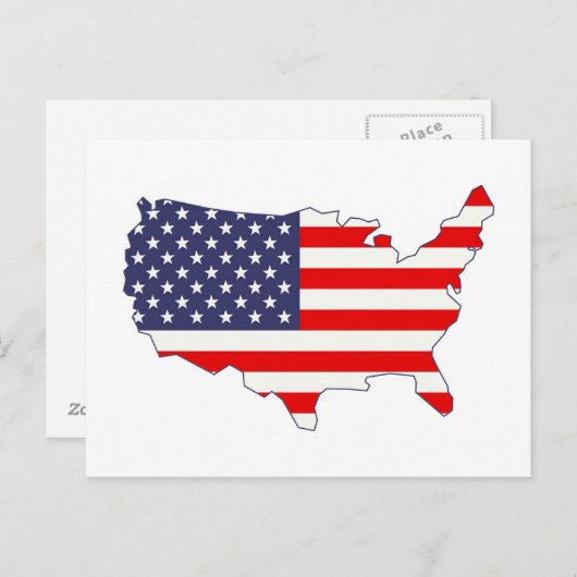 Amerika Briefkaart (Voorkant / Achterkant)