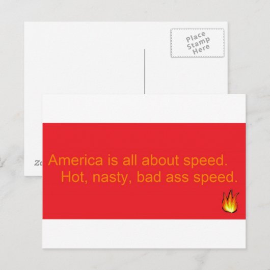 Amerika... Briefkaart (Voorkant / Achterkant)