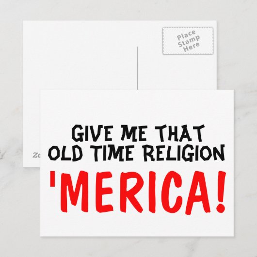 'Amerika! Briefkaart (Voorkant / Achterkant)