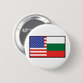 Amerika Bulgarije Ronde Button 5,7 Cm (Voorkant /achterkant)