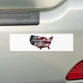 Amerika Bumpersticker (Op auto)